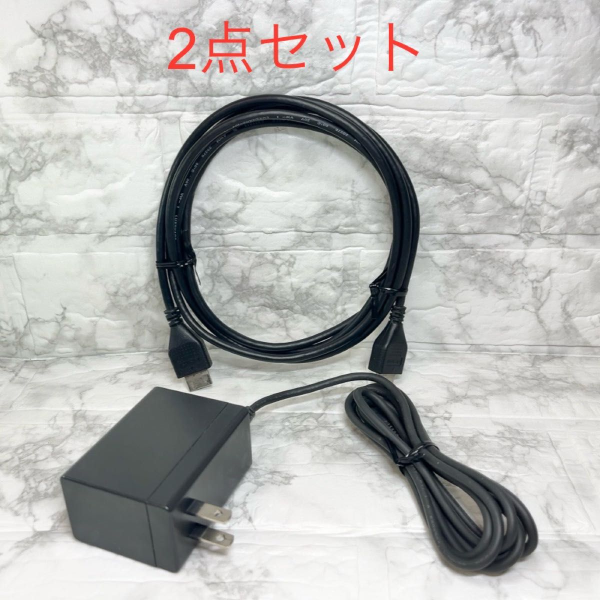 純正ACアダプター/社外品HDMIケーブル Switch2点セット [管理 純正ACアダプター/社外品HDMIケーブル Switch2点セット [管理