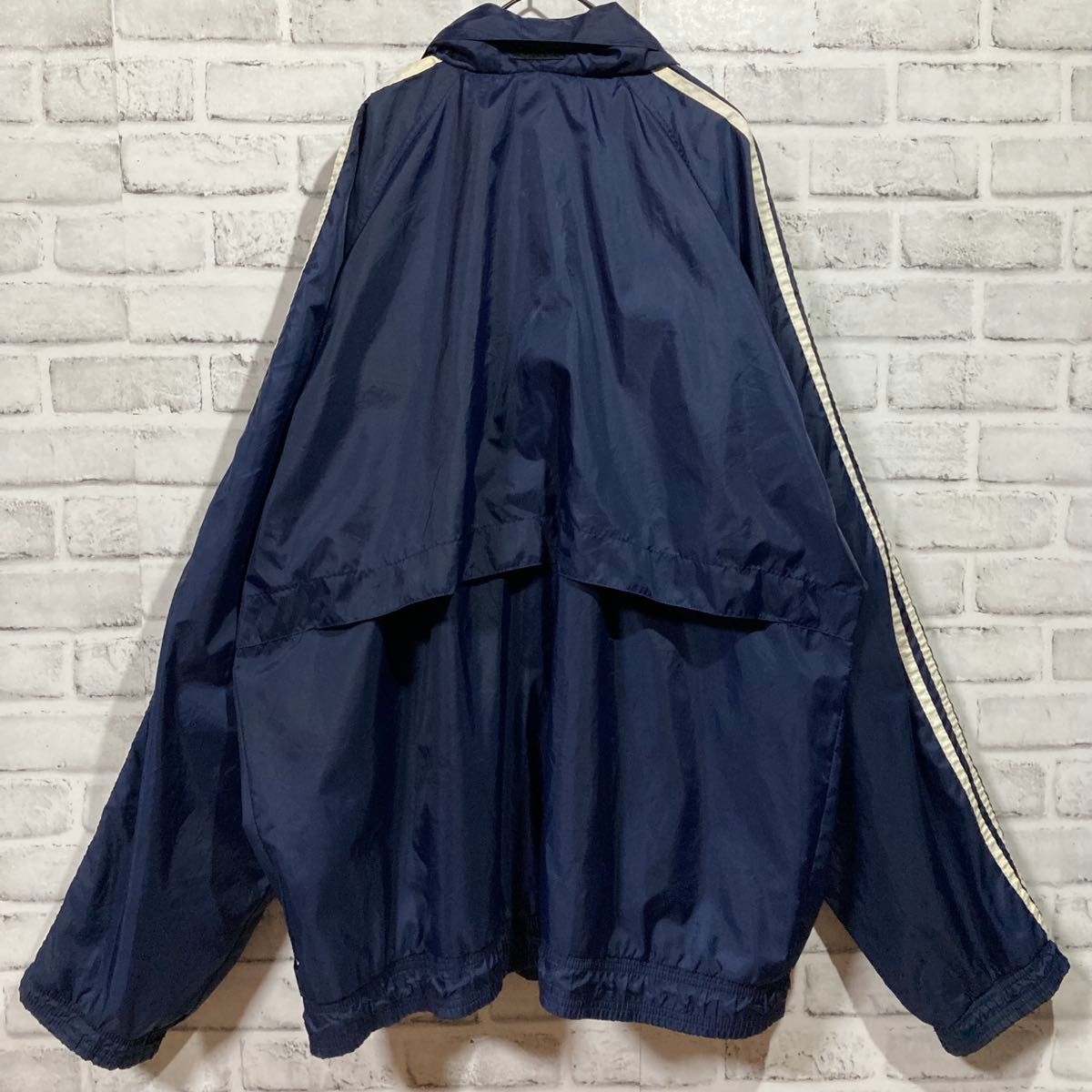 1369 adidas アディダス ナイロンジャケット 90s ネイビー 2XL 1369 adidas アディダス ナイロンジャケット 90s ネイビー 2XL