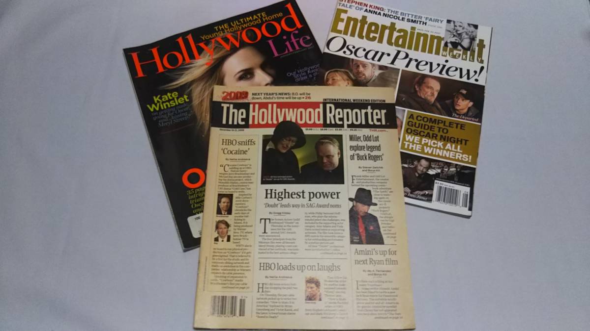 英語学習 洋書 アメリカ娯楽情報雑誌 Hollywood Life The Hollywood Reporter Entertainment Weekly ３冊セット 送料無料 Dejapan เสนอราคาและซ อญ ป นท ม ค านายหน า 0