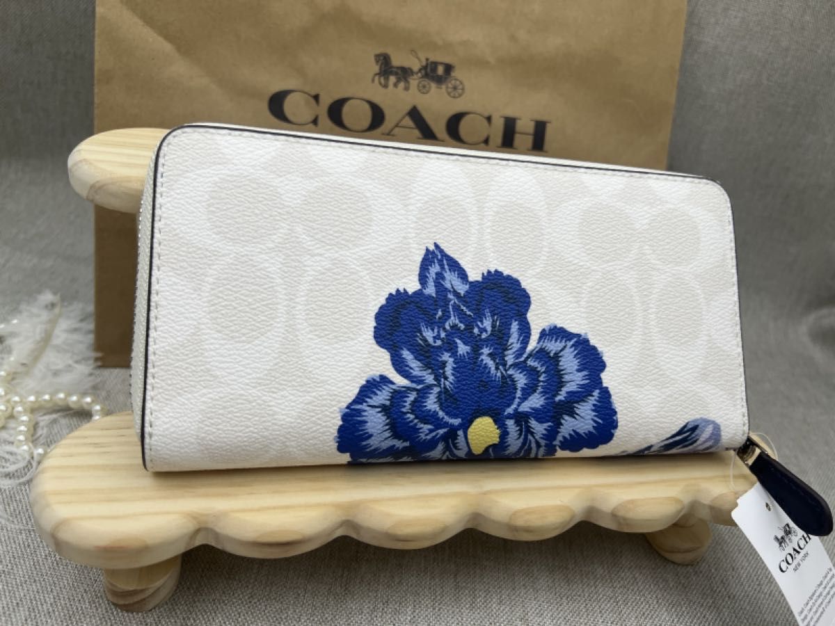 コーチ COACH 財布 長財布 シグネチャー アコーディオン 花柄 コーチ COACH 財布 長財布 シグネチャー アコーディオン 花柄