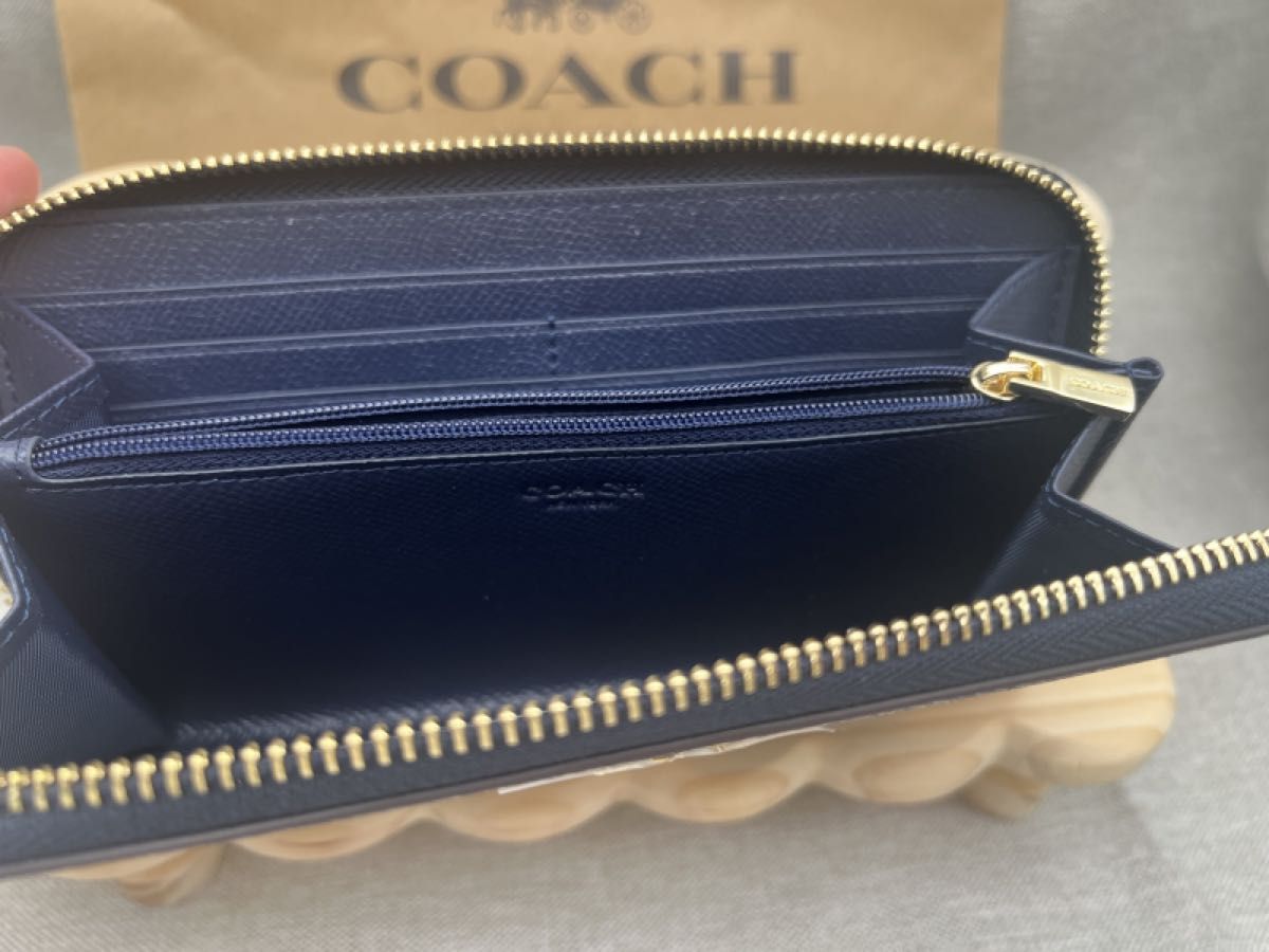 COACH 財布 コーチ長財布新品未使用 チェック柄 アコーディオン COACH 財布 コーチ長財布新品未使用 チェック柄 アコーディオン