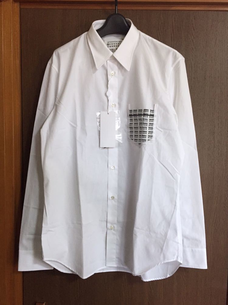 【メーカー再生品】 ♡美品♡Maison Margiela♡白シャツ　オーバーサイズシャツ　38 シャツ/ブラウス(半袖/袖なし)