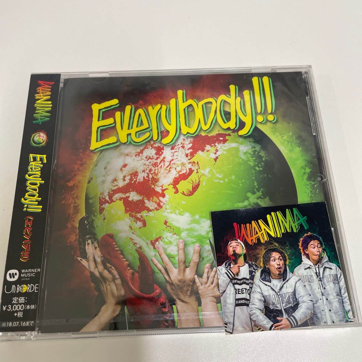 新品・未開封 CD ステッカー付 WANIMA/Everybody エビバテ 新品・未開封 CD ステッカー付 WANIMA/Everybody エビバテ