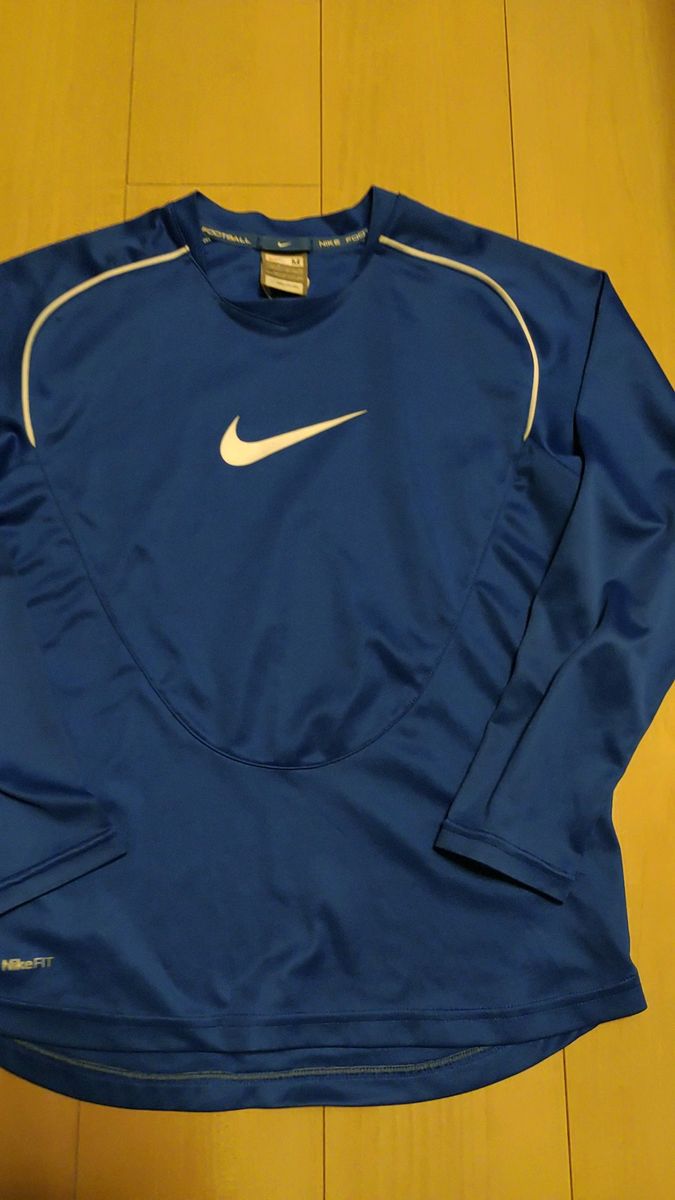 NIKE ナイキ サッカー フットボール フットサル 長袖シャツ キッズ M 150サイズ ブルー 青 スポーツウェア