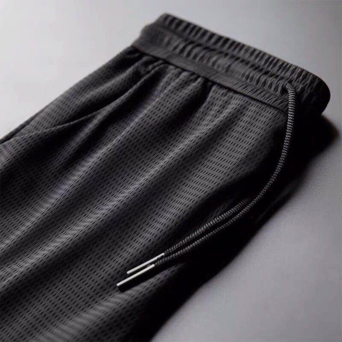 ジョガーパンツ 黒 ブラック 3XL メンズ メッシュ 軽量 通気性 ジョガーパンツ 黒 ブラック 3XL メンズ メッシュ 軽量 通気性