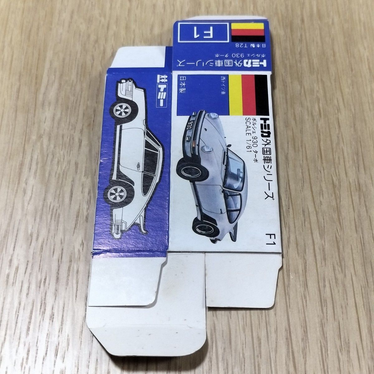 トミカ 青箱 F1 ポルシェ 930 ターボ【箱のみ 空箱】 当時物 トミカ 青箱 F1 ポルシェ 930 ターボ【箱のみ 空箱】 当時物