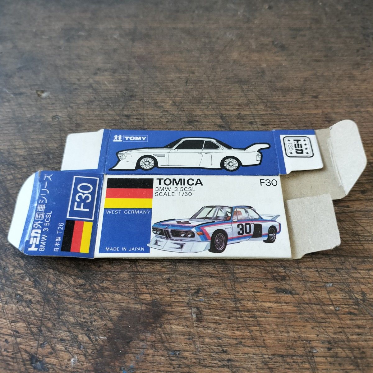 トミカ青箱F30 BMW 3 5 CSL【箱のみ 空箱】 当時物 絶版 日本製 トミカ青箱F30 BMW 3 5 CSL【箱のみ 空箱】 当時物 絶版 日本製