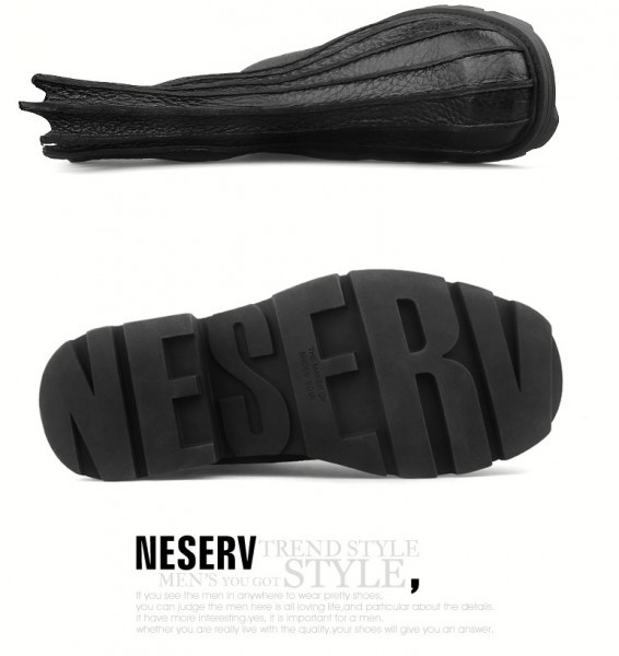 NESERV　デザインブーツ　新品　本革　牛革　バイクブーツ　メンズ　サイズ41　ブラック　_画像4