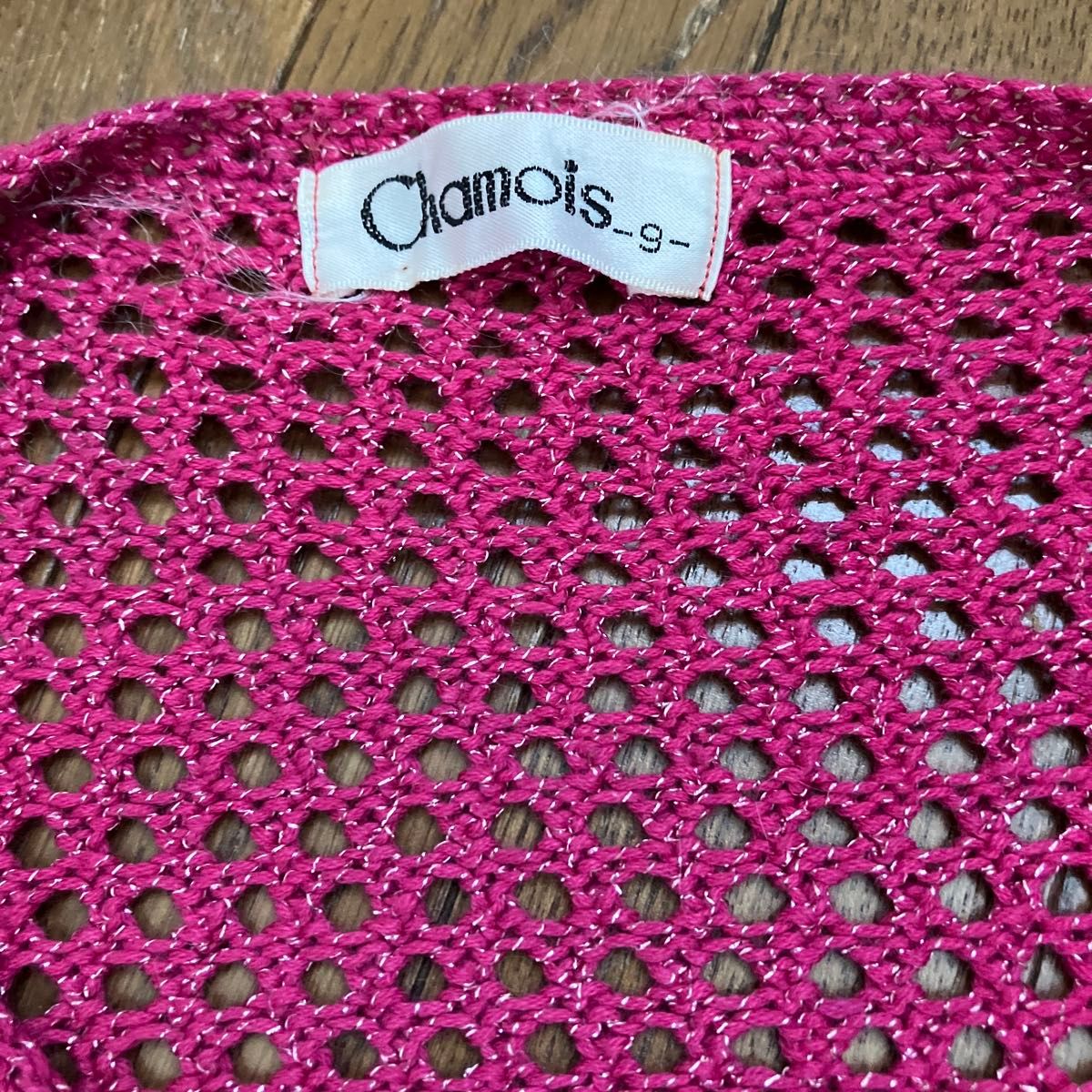 chamois カーディガン ピンク 刺繍 メッシュ 中古品|Yahoo chamois カーディガン ピンク 刺繍 メッシュ 中古品|Yahoo