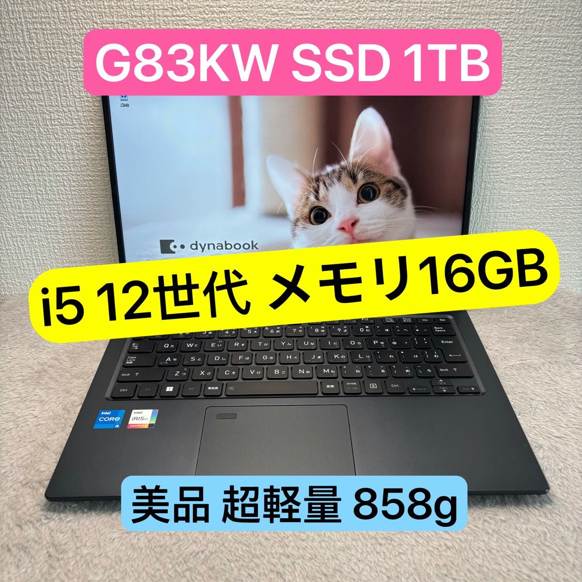 美品DYNABOOK G83 KW 第12世代 i5 高級超軽型ノートPC メモリ 美品DYNABOOK G83 KW 第12世代 i5 高級超軽型ノートPC メモリ
