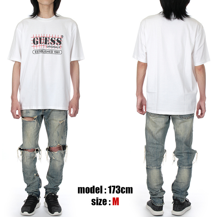 新品】【白 Mサイズ】GUESS Tシャツ メンズ レディース 半袖 GO 新品】【白 Mサイズ】GUESS Tシャツ メンズ レディース 半袖 GO