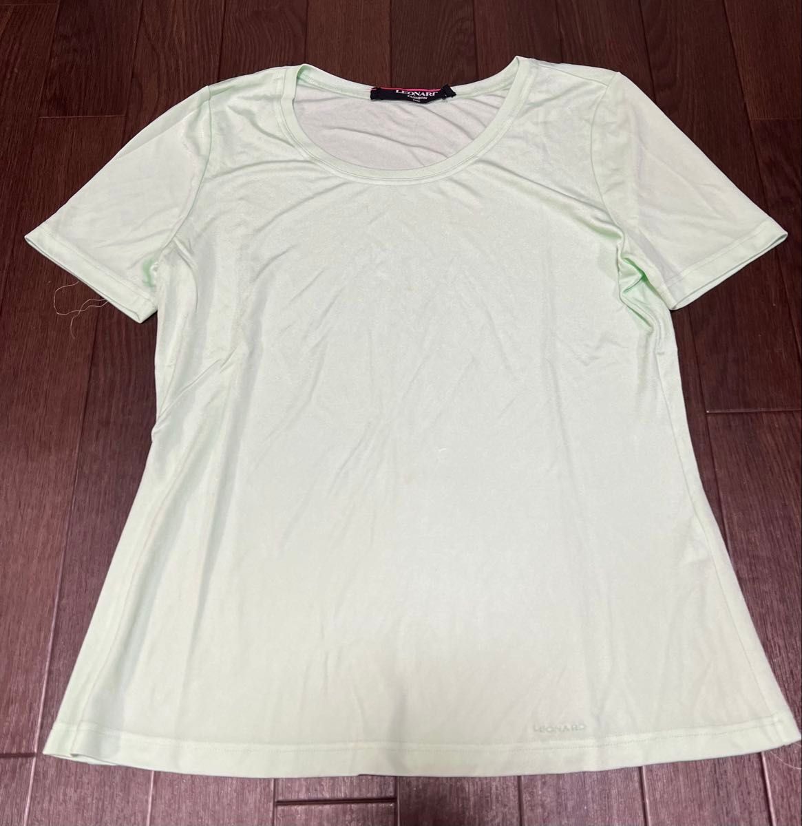 レオナールファション Tシャツ グリーン系 サイズ40 レディース レオナールファション Tシャツ グリーン系 サイズ40 レディース