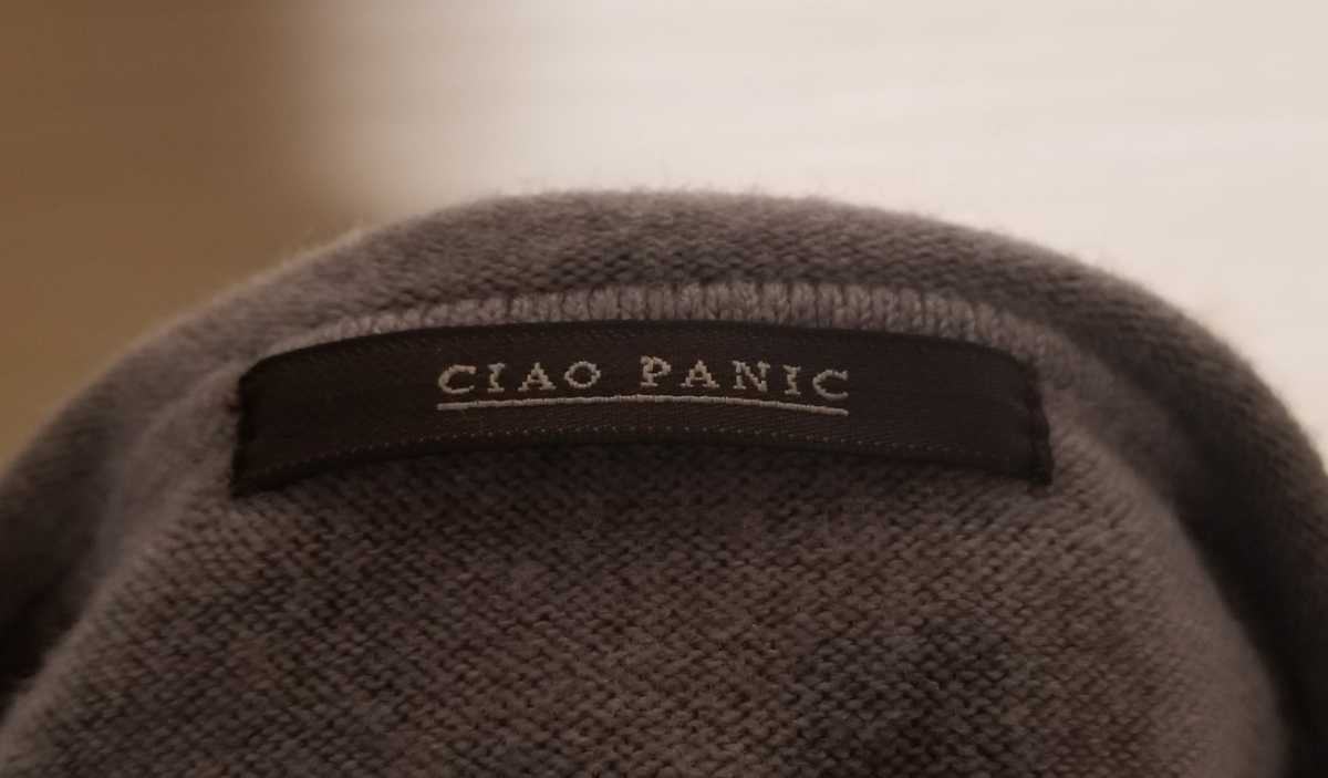 即決！美品 Ciao Panic チャオパニック ニット セーター グレー グレイ レディース tlロ_画像3