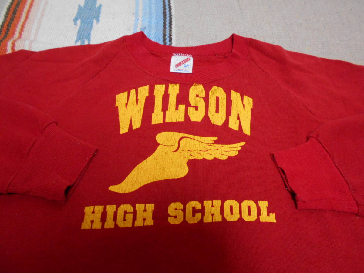 １９8０S JERZEES RUSSELL ATHLETHIC WILSON HIGH SCHOOLラッセル スウェット トレーナー ウィングフット WING FOOT VINTAGE TRACK&FIELD