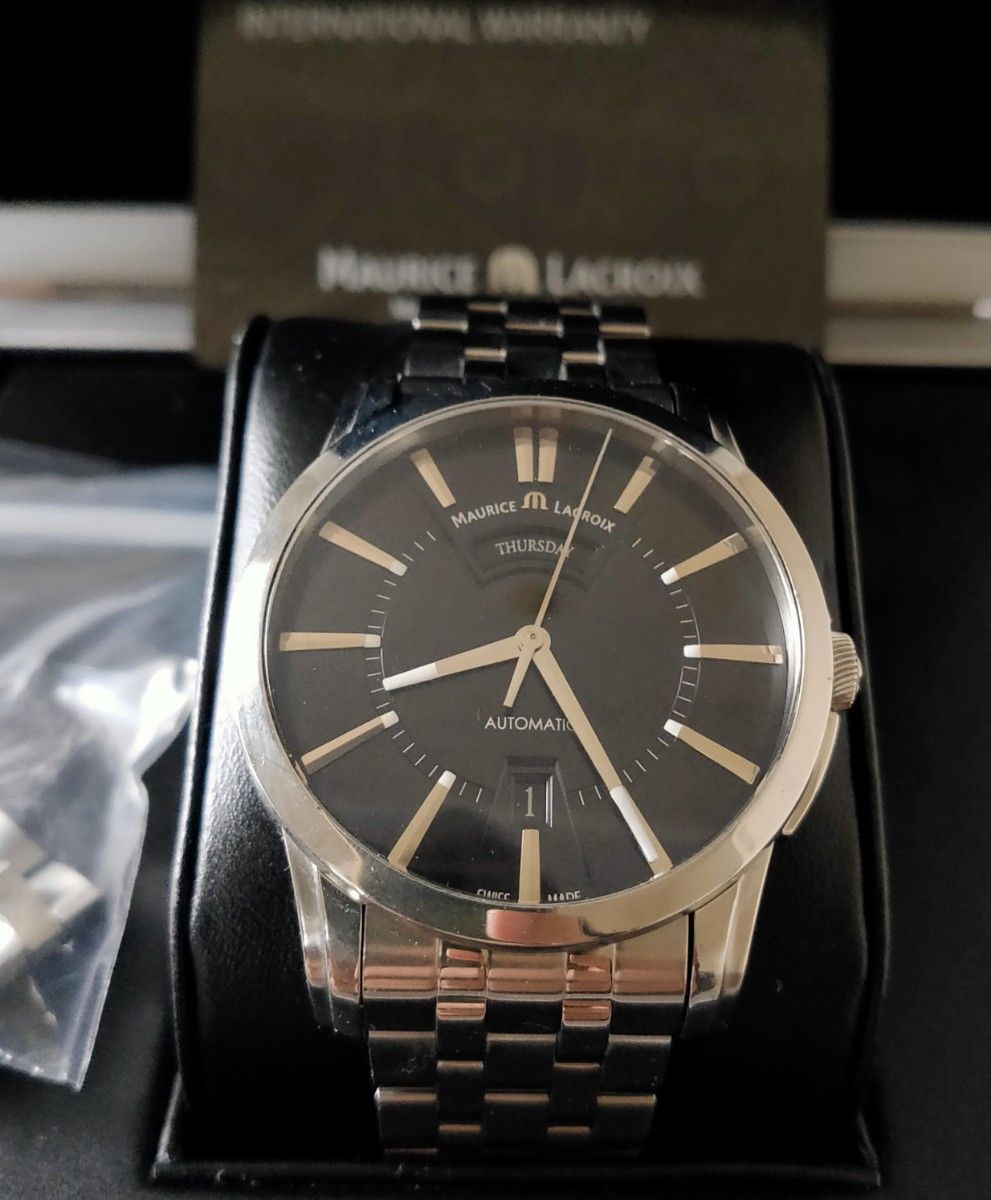 モーリス ラクロア ポントス デイデイト Pontos ブラック黒 モーリス ラクロア ポントス デイデイト Pontos ブラック黒