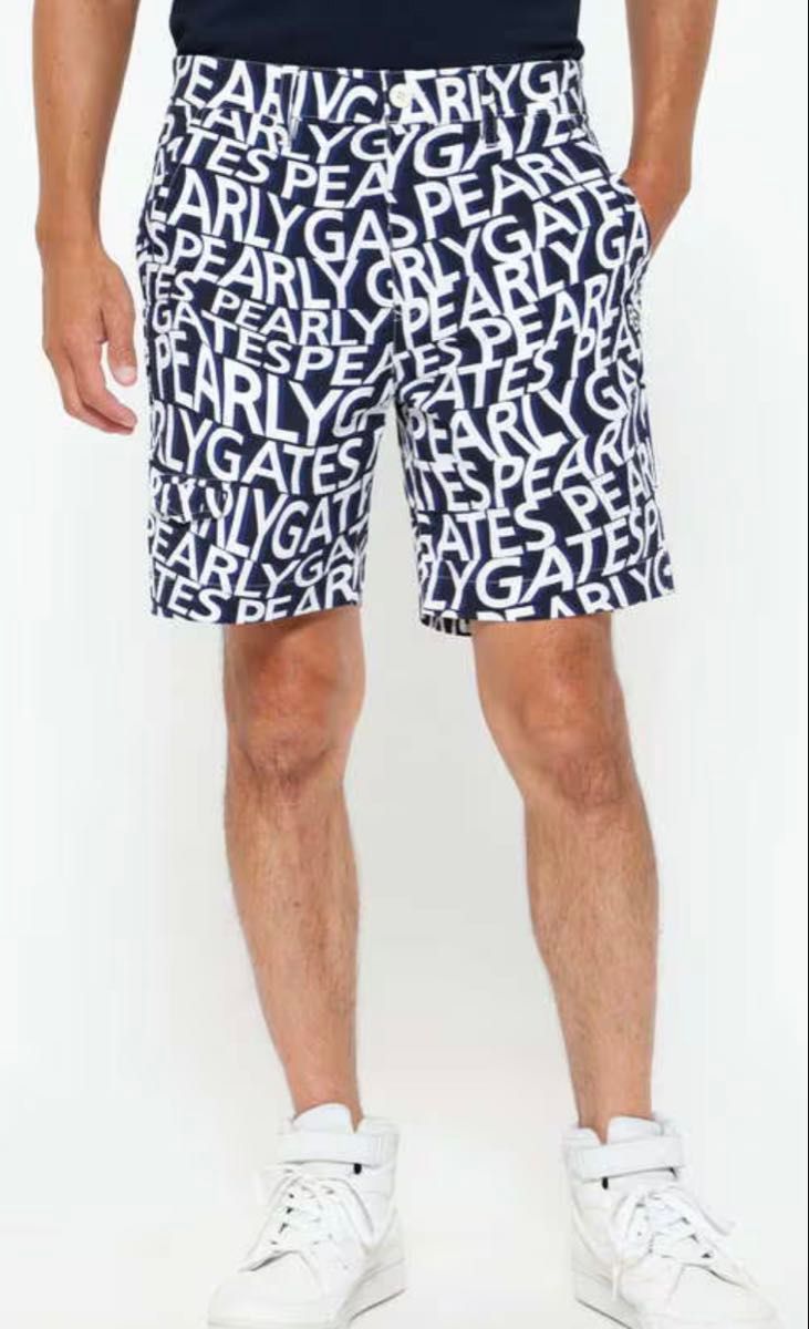 PEARLY GATES ストレッチサッカーストライプ ショートパンツ PEARLY GATES ストレッチサッカーストライプ ショートパンツ