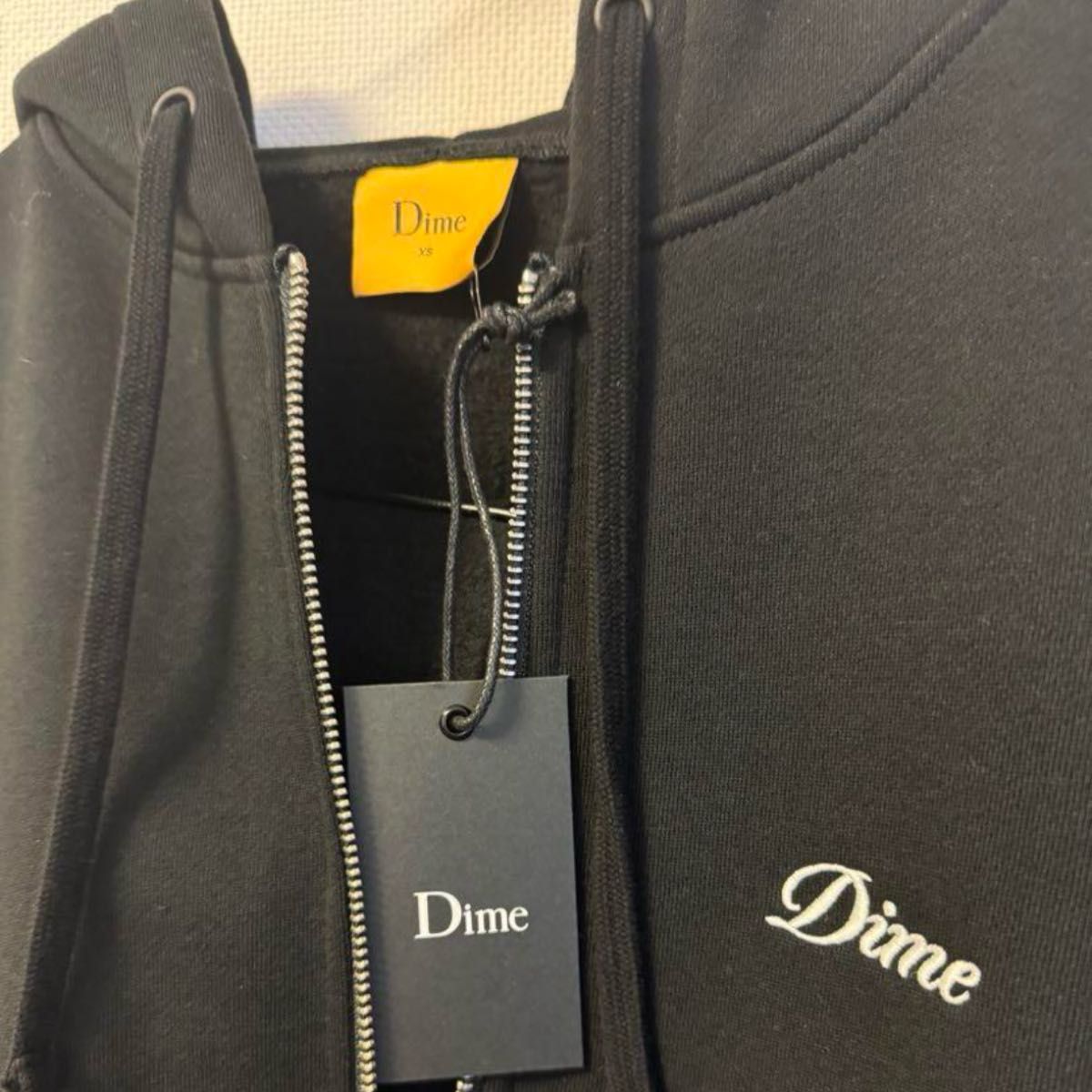 Dime cursive small logo zip hoodie ダイム パーカー|Yahoo Dime cursive small logo zip hoodie ダイム パーカー|Yahoo