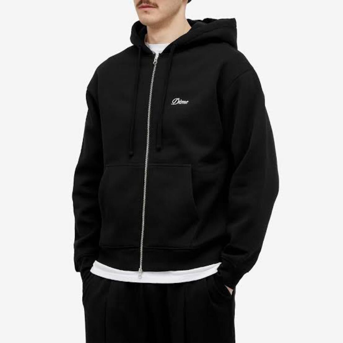 Dime cursive small logo zip hoodie ダイム パーカー|Yahoo Dime cursive small logo zip hoodie ダイム パーカー|Yahoo