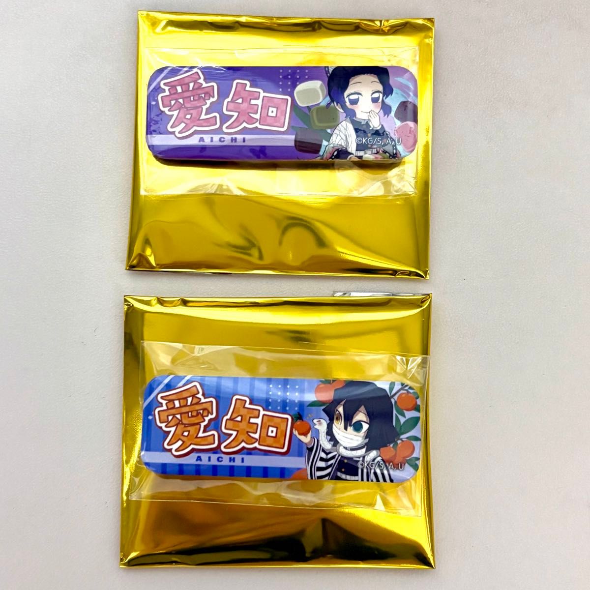 鬼滅の刃 全集中展 ご当地缶バッジ 愛知 胡蝶しのぶ 伊黒小芭内 鬼滅の刃 全集中展 ご当地缶バッジ 愛知 胡蝶しのぶ 伊黒小芭内