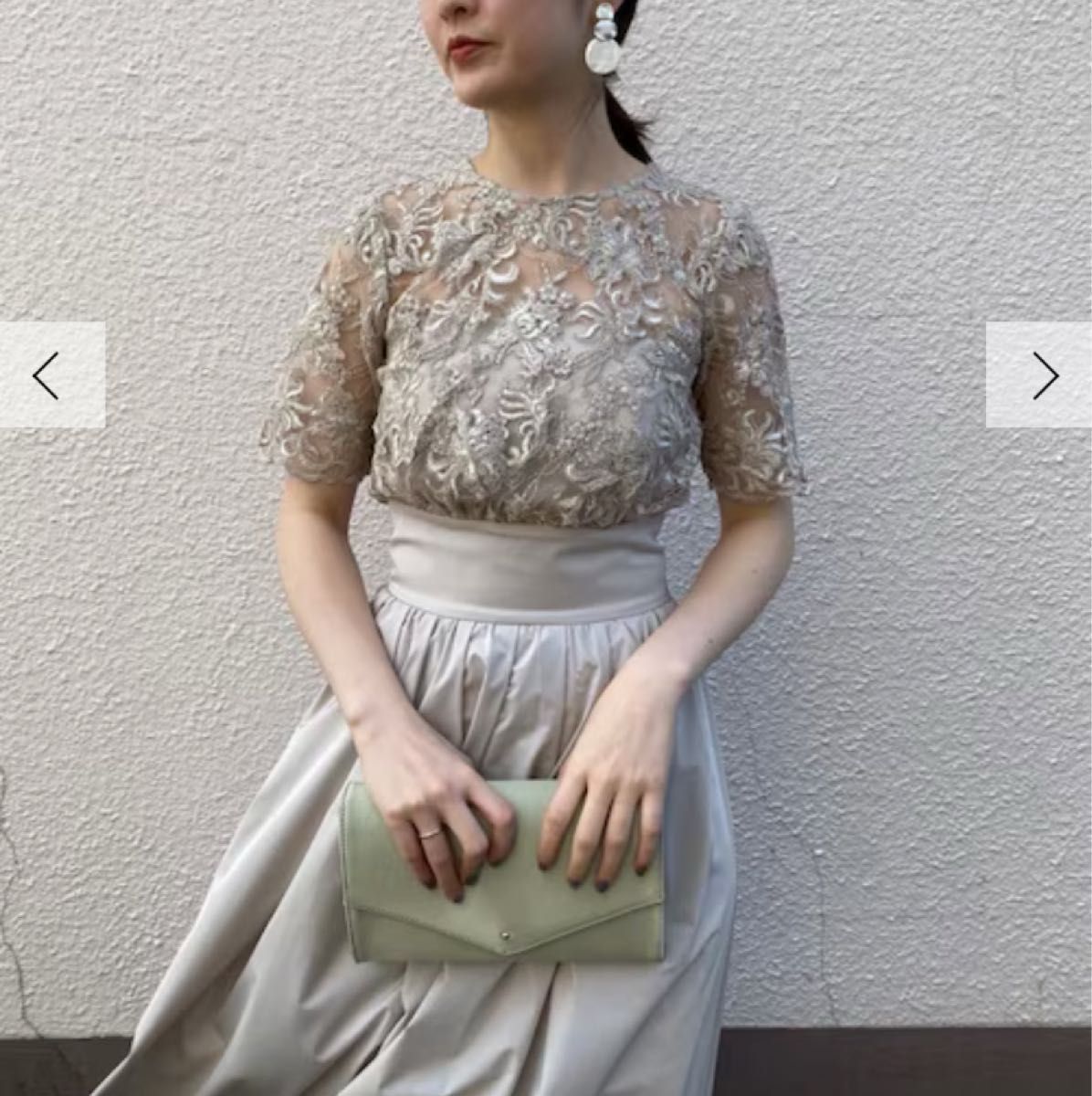 ラグナムーン】結婚式 お呼ばれ ドレス M ライトシルバー 胸 ラグナムーン】結婚式 お呼ばれ ドレス M ライトシルバー 胸