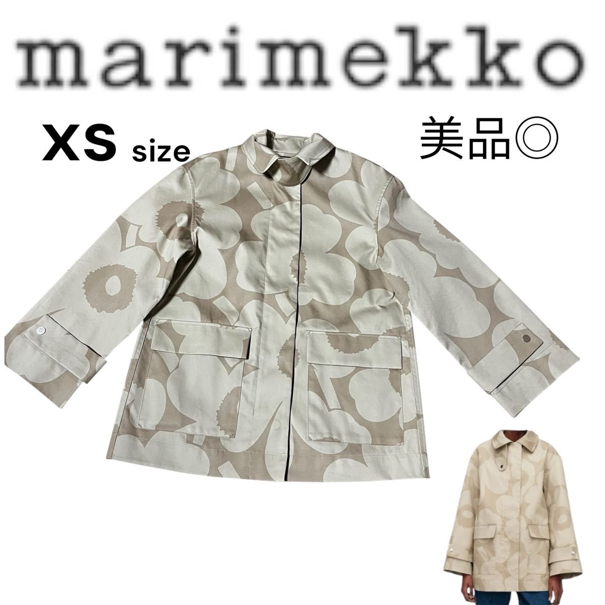 美品marimekko マリメッコ コート アウター ウニッコ柄 美品marimekko マリメッコ コート アウター ウニッコ柄