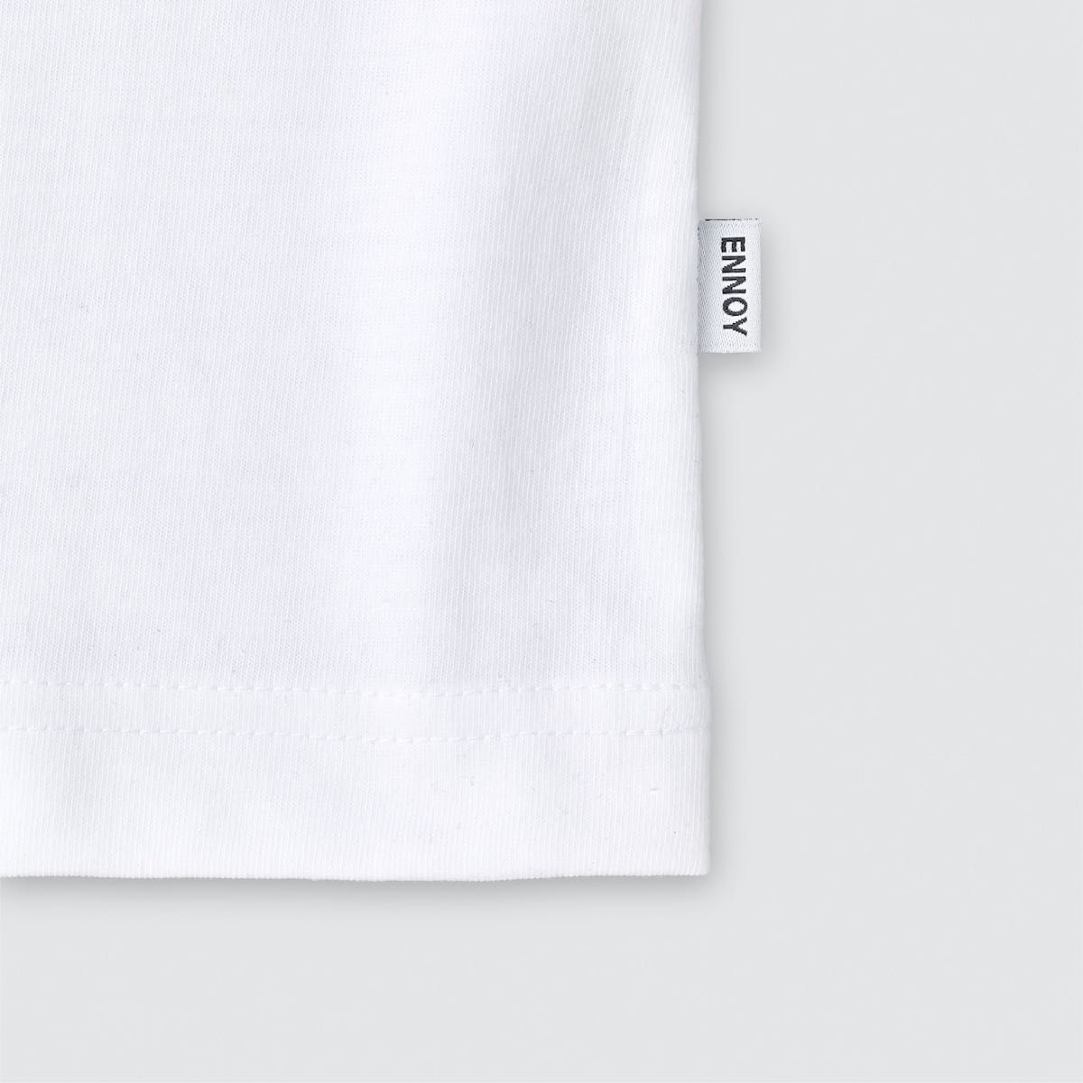 ENNOY POCKET & CREW 2PACK LS T-SHIRTS Mサイズ ホワイト ENNOY POCKET & CREW 2PACK LS T-SHIRTS Mサイズ ホワイト