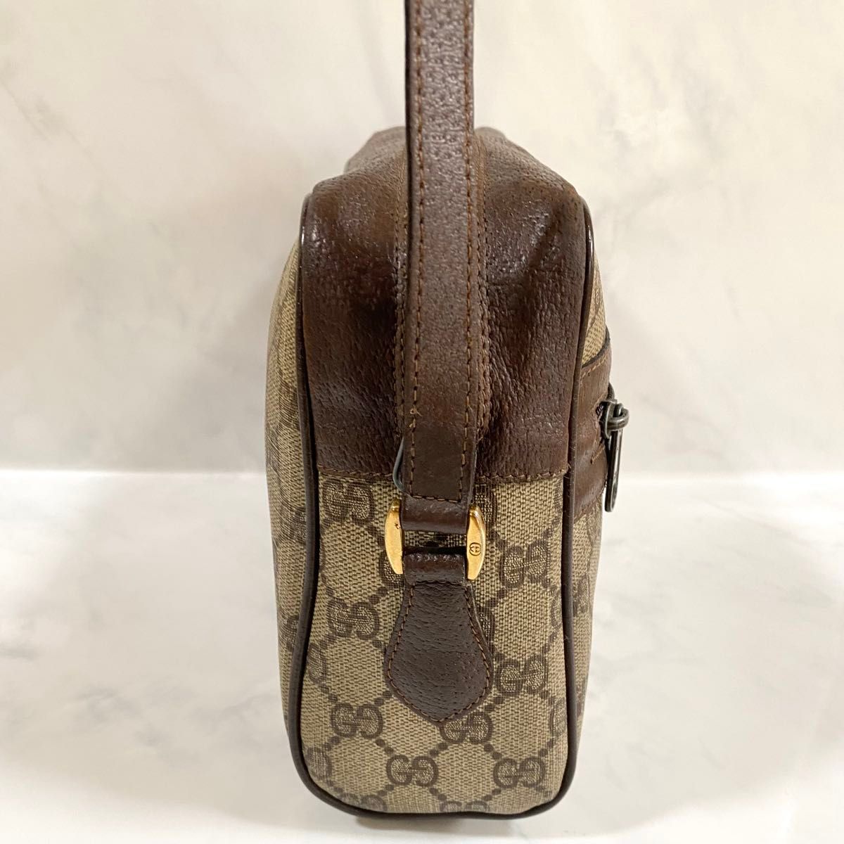 GUCCI オールドグッチ ショルダーバッグ シェリーライン レザー GUCCI オールドグッチ ショルダーバッグ シェリーライン レザー