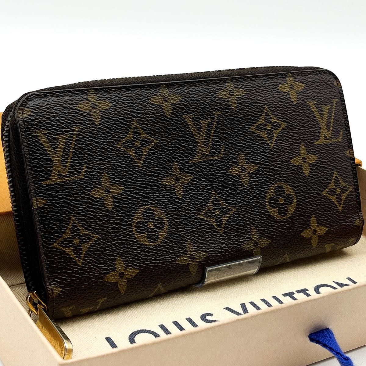 LOUIS VUITTON極美品モノグラムジッピーウォレットラウンド LOUIS VUITTON極美品モノグラムジッピーウォレットラウンド