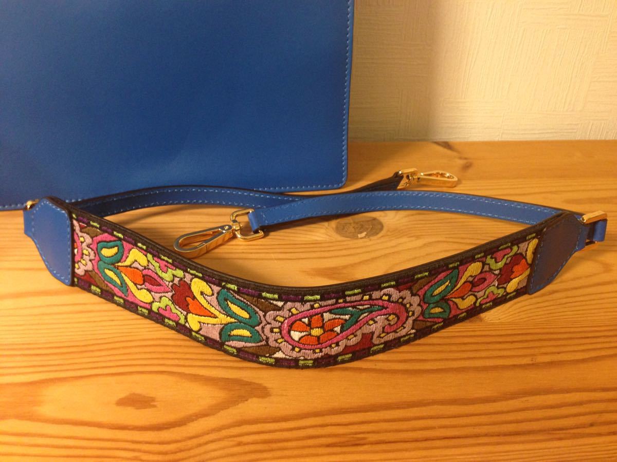 本物未使用【エトロ】ETRO Rainbow 2WAY レザー ショルダーバッグ