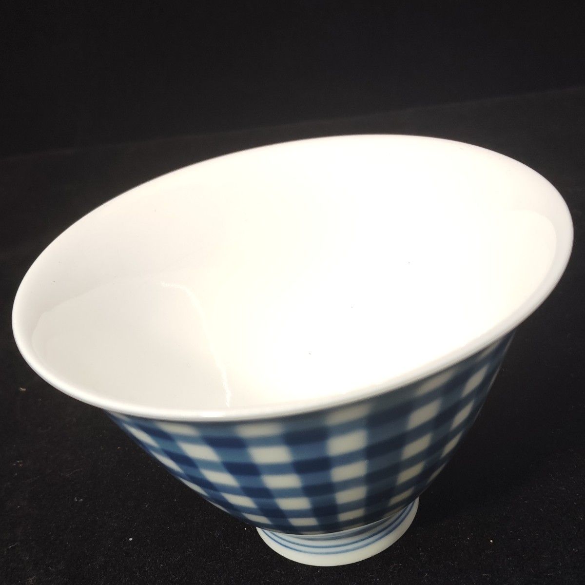 美品】オールド香蘭社 チェック柄 格子柄 湯呑 煎茶碗 小鉢 ミニ 美品】オールド香蘭社 チェック柄 格子柄 湯呑 煎茶碗 小鉢 ミニ