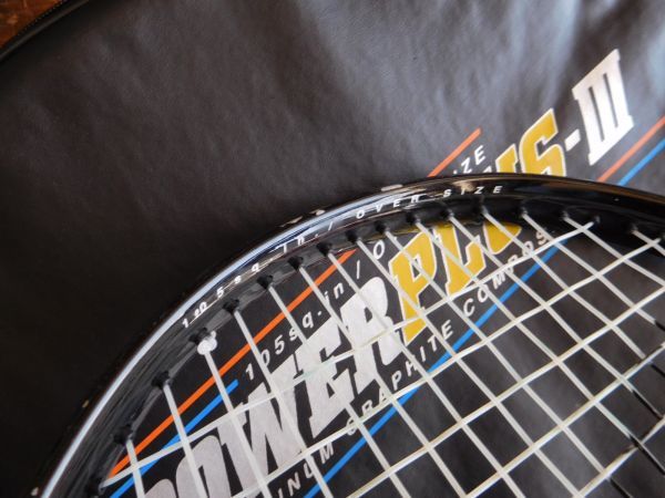 軟式テニスラケット　032103 DUNLOP ダンロップPOWER PLUS-Ⅲ　105SQIN 16MAIN X19CROSS_画像5