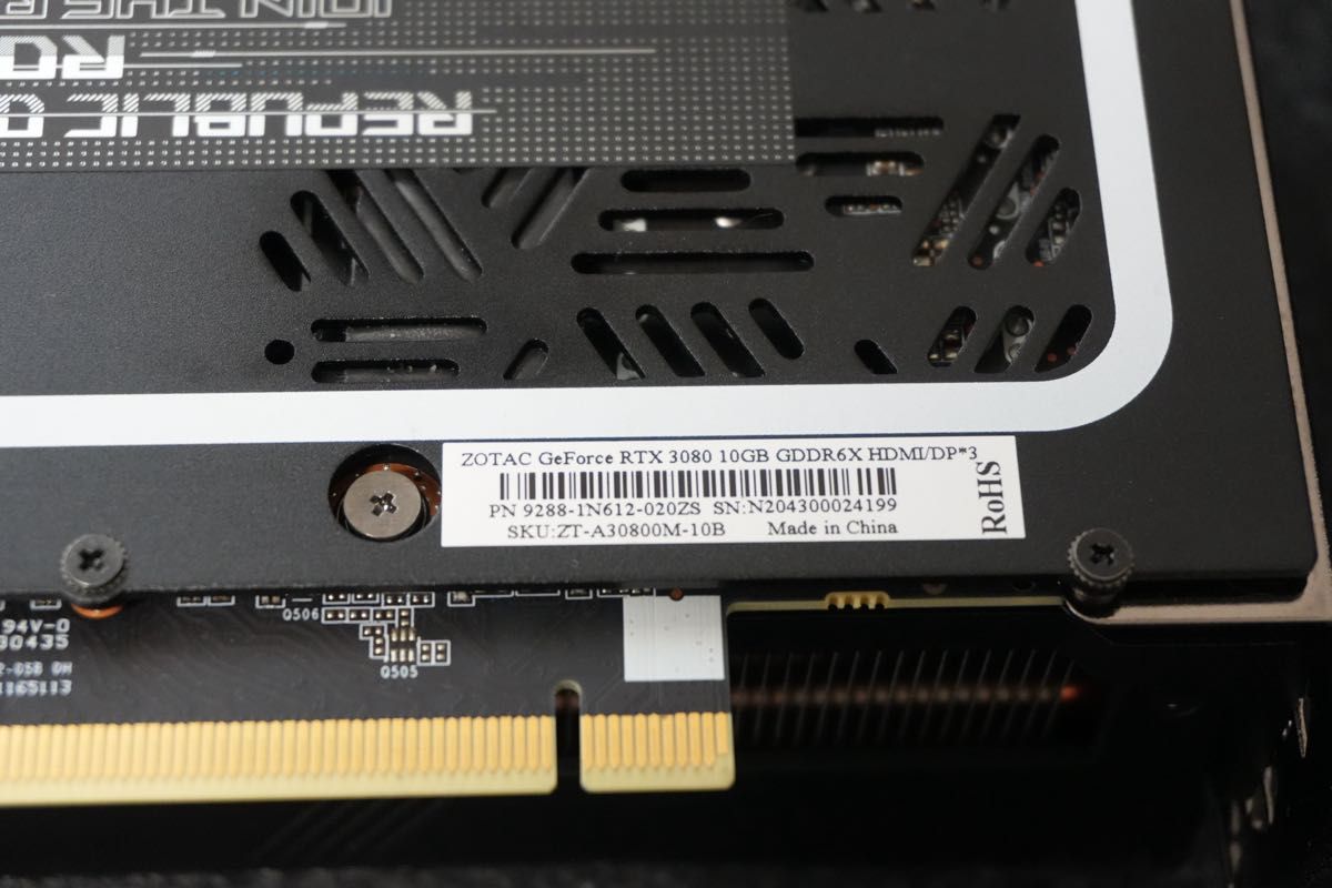 ZOTAC GeForce RTX 3080 グラフィックボード|Yahoo!フリマ(旧 ZOTAC GeForce RTX 3080 グラフィックボード|Yahoo!フリマ(旧