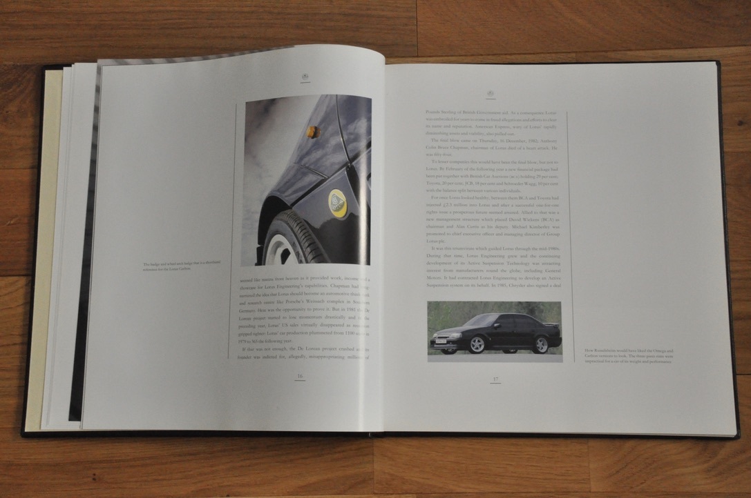 Lotus Carlton (Lotus Omega)　ロータス・カールトン専門書 ロータス・オメガ・カールトン 洋書 Ian Adcock著 Osprey刊_画像7