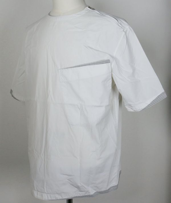 21SS HERMES zip crew neck short sleeve tops size 39 エルメス ジップ クルーネック 半袖 トップス シャツ d0050