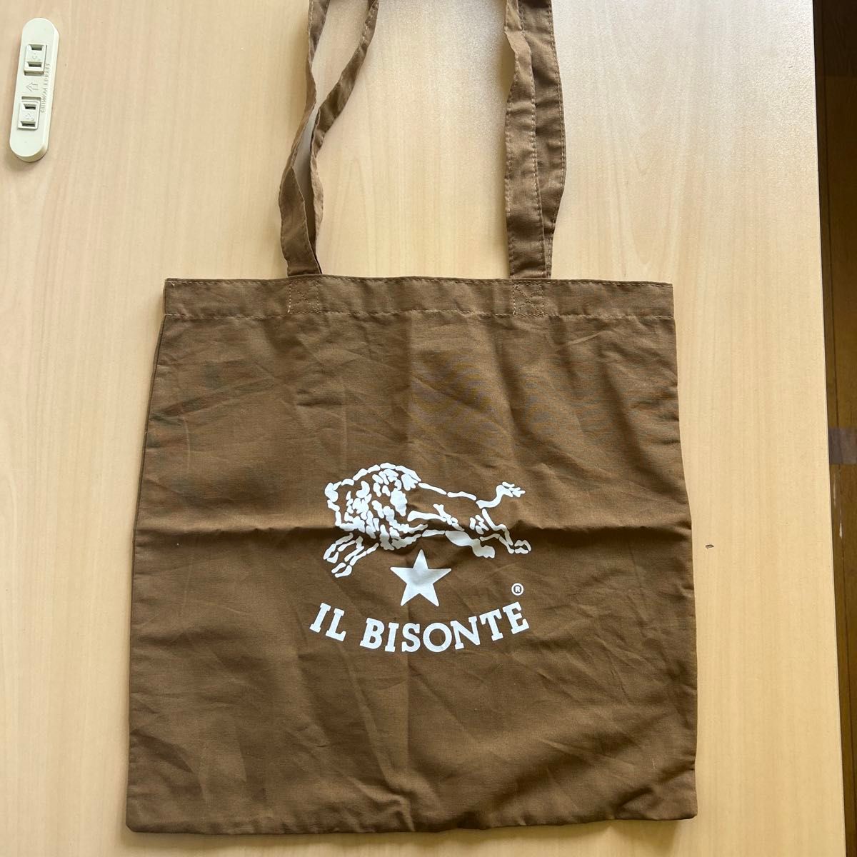 IL BISONTE イルビゾンテ トートバッグ キャンバス地 ブラウン IL BISONTE イルビゾンテ トートバッグ キャンバス地 ブラウン