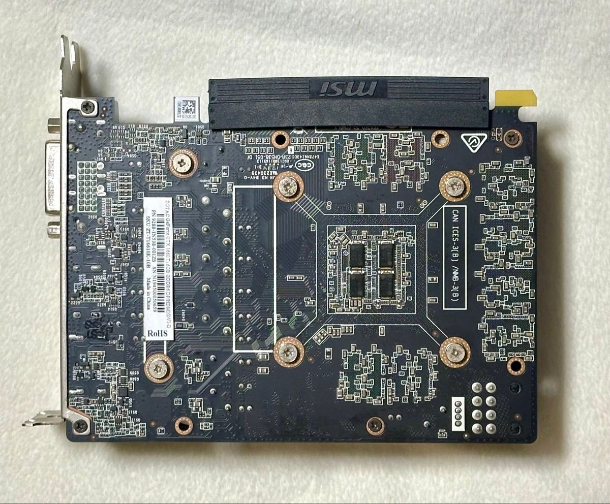 Zotac GTX 1660ti 6GB グラフィックボード 動作確認済 GeForce Zotac GTX 1660ti 6GB グラフィックボード 動作確認済 GeForce