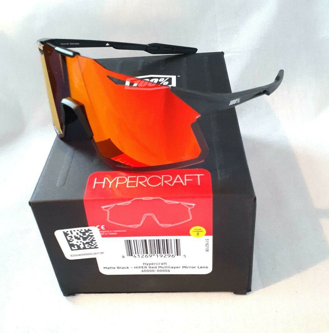 100% Hypercraft ブラック レッド ワンハンドレッド サングラス 100% Hypercraft ブラック レッド ワンハンドレッド サングラス