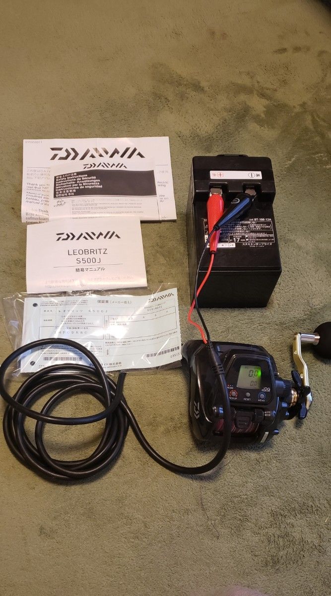 DAIWA ダイワ レオブリッツ s500j バッテリー 充電器セット 美品 DAIWA ダイワ レオブリッツ s500j バッテリー 充電器セット 美品