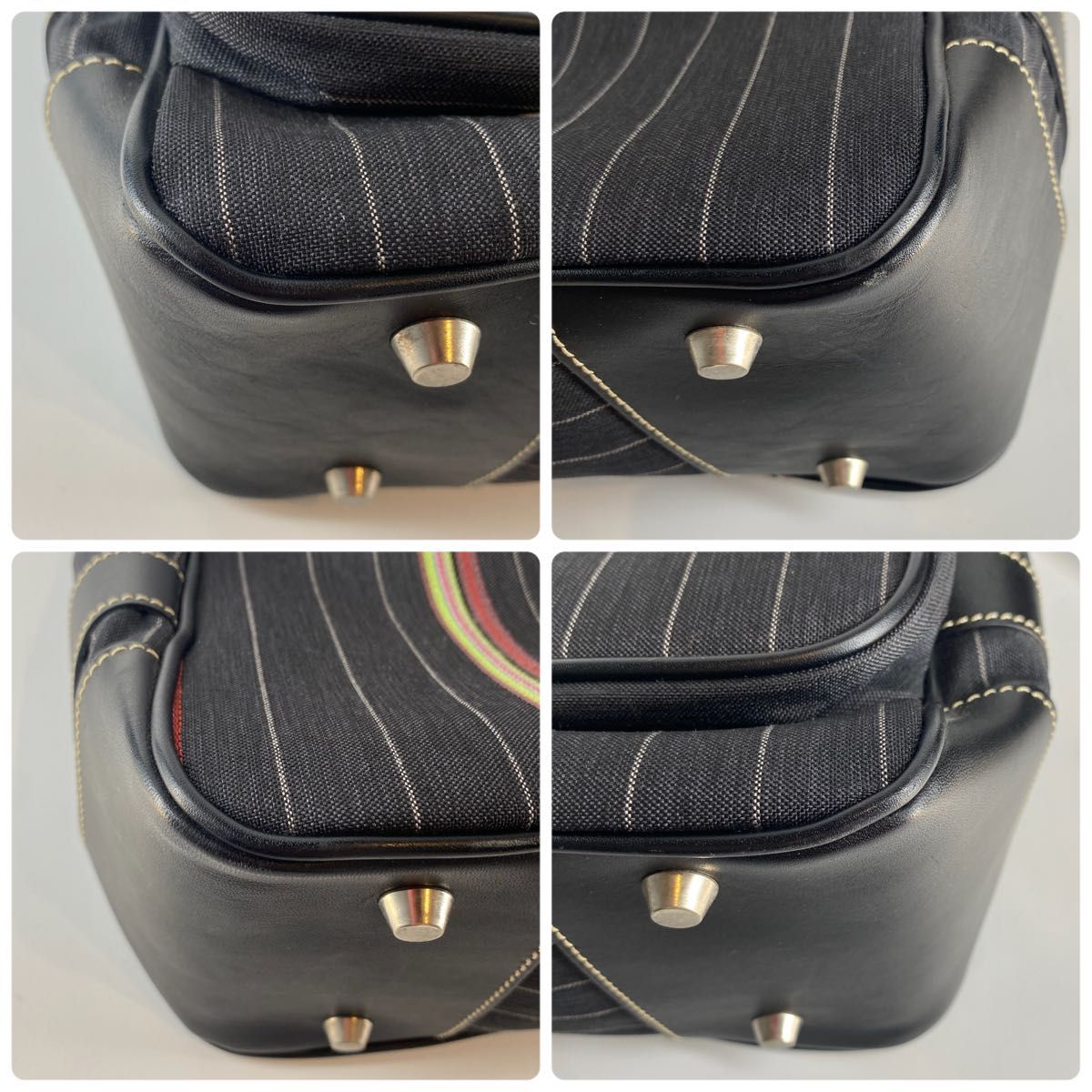 極美品】Paul Smith ポールスミス ショルダーバッグ ストライプ 極美品】Paul Smith ポールスミス ショルダーバッグ ストライプ
