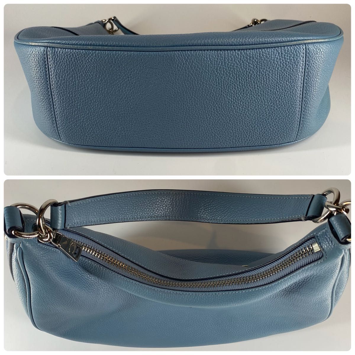 極美品】COACH コーチ エルゴ ホーボー ブルー ワンショルダー 極美品】COACH コーチ エルゴ ホーボー ブルー ワンショルダー