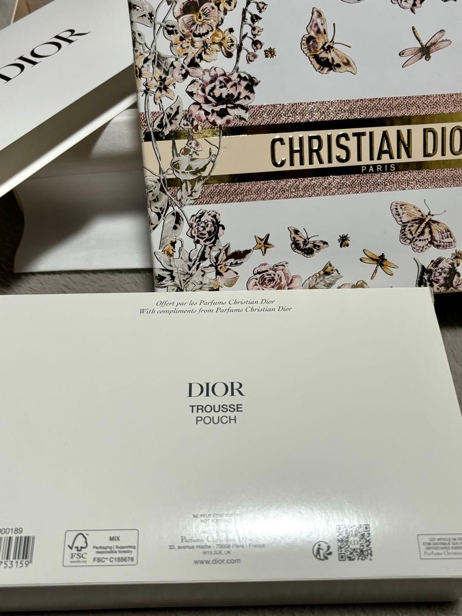 Dior 母の日 ノベルティ レース ポーチ ギフトボックス マザーズ Dior 母の日 ノベルティ レース ポーチ ギフトボックス マザーズ