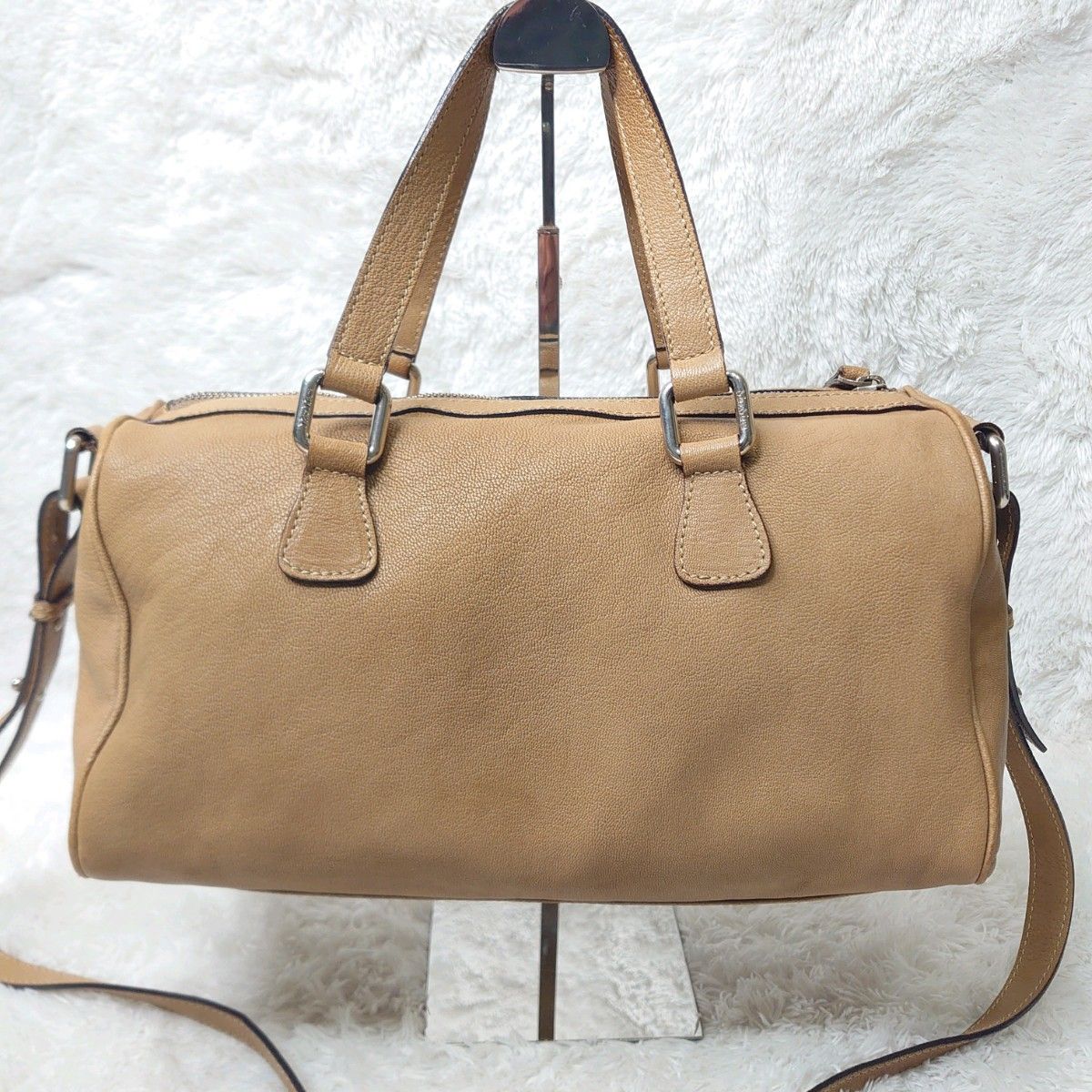 希少】美品 Max Mara マックスマーラ ミニボストン ショルダー 希少】美品 Max Mara マックスマーラ ミニボストン ショルダー