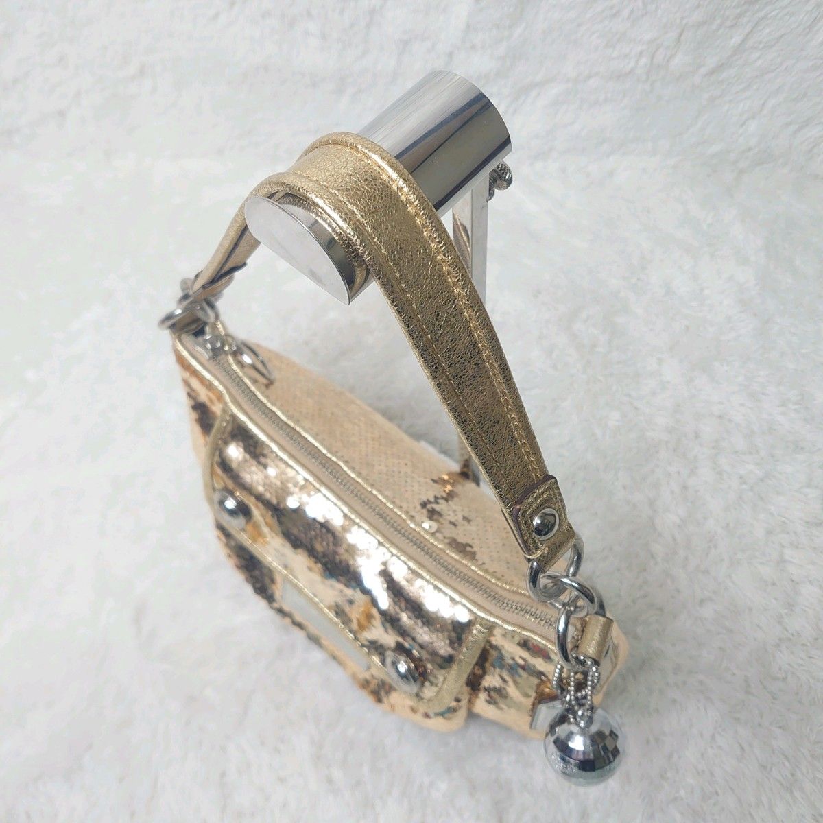 絢爛豪華】COACH コーチ ポピー ハンドバッグ 2way スパンコール 絢爛豪華】COACH コーチ ポピー ハンドバッグ 2way スパンコール