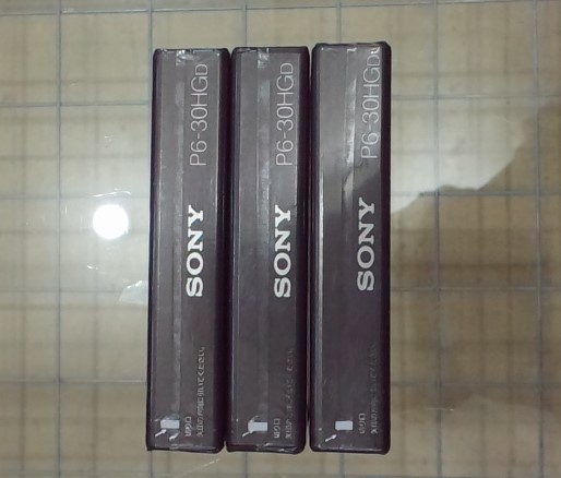 SONY８ミリビデオカセットテープ３０分(3本)P6-30HG未使用品_画像4