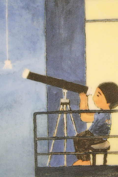 □谷内六郎 【火星人だ】 ロイヤルコペンハーゲン 陶板画 サイン □谷内六郎 【火星人だ】 ロイヤルコペンハーゲン 陶板画 サイン