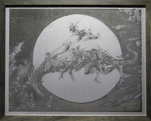□天野喜孝 【ドラゴンDX】 メタル版画 ミクスドメディア 直筆 □天野喜孝 【ドラゴンDX】 メタル版画 ミクスドメディア 直筆