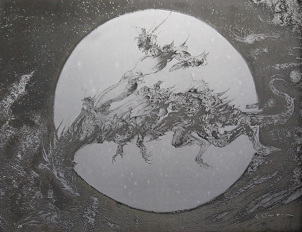 □天野喜孝 【ドラゴンDX】 メタル版画 ミクスドメディア 直筆 □天野喜孝 【ドラゴンDX】 メタル版画 ミクスドメディア 直筆