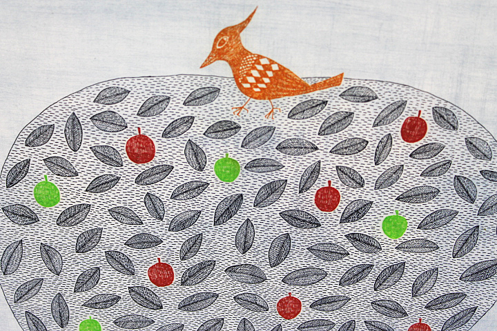 □南桂子 【リンゴの木】 77gallery取扱い 1988年 銅版画 直筆 □南桂子 【リンゴの木】 77gallery取扱い 1988年 銅版画 直筆