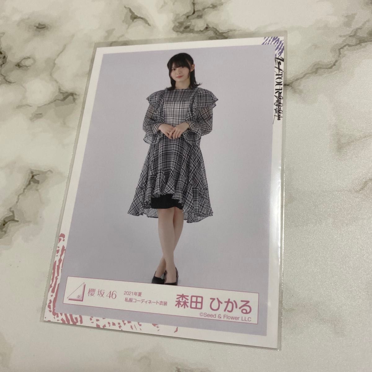 櫻坂46 森田ひかる 生写真 2021年 夏 私服 コーディネート 衣装 櫻坂46 森田ひかる 生写真 2021年 夏 私服 コーディネート 衣装