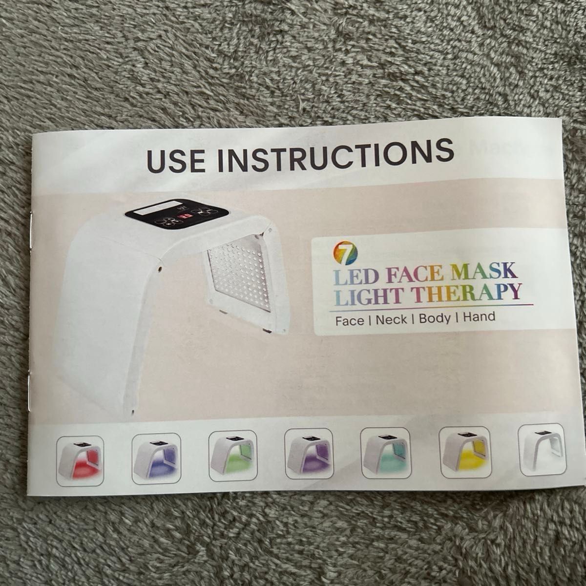 7色LEDライト LEDレーザー美顔器 美容器具 肌治療 光療法 LED 7色LEDライト LEDレーザー美顔器 美容器具 肌治療 光療法 LED